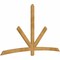 Ekena Millwork Alberta Rough Sawn Timber Gable Bracket, Western Red Cedar, 96"W x 56"H x 2"D x 4"F, 14/12 Pitch GBW096X56X0204ALB00RWR - alternate 5
